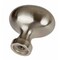 Gliderite Hardware 1-1/8 in. Satin Nickel Oval Cabinet Knob, 10PK 5417-SN-10 - alternate 2